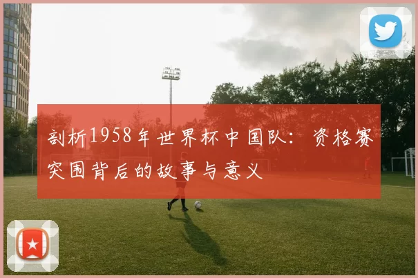 剖析1958年世界杯中国队：资格赛突围背后的故事与意义