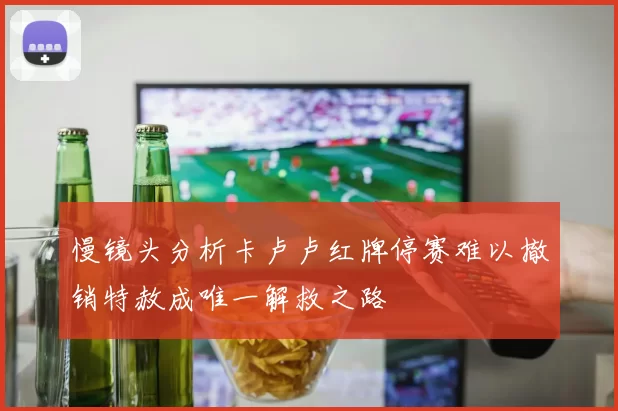 慢镜头分析卡卢卢红牌停赛难以撤销特赦成唯一解救之路
